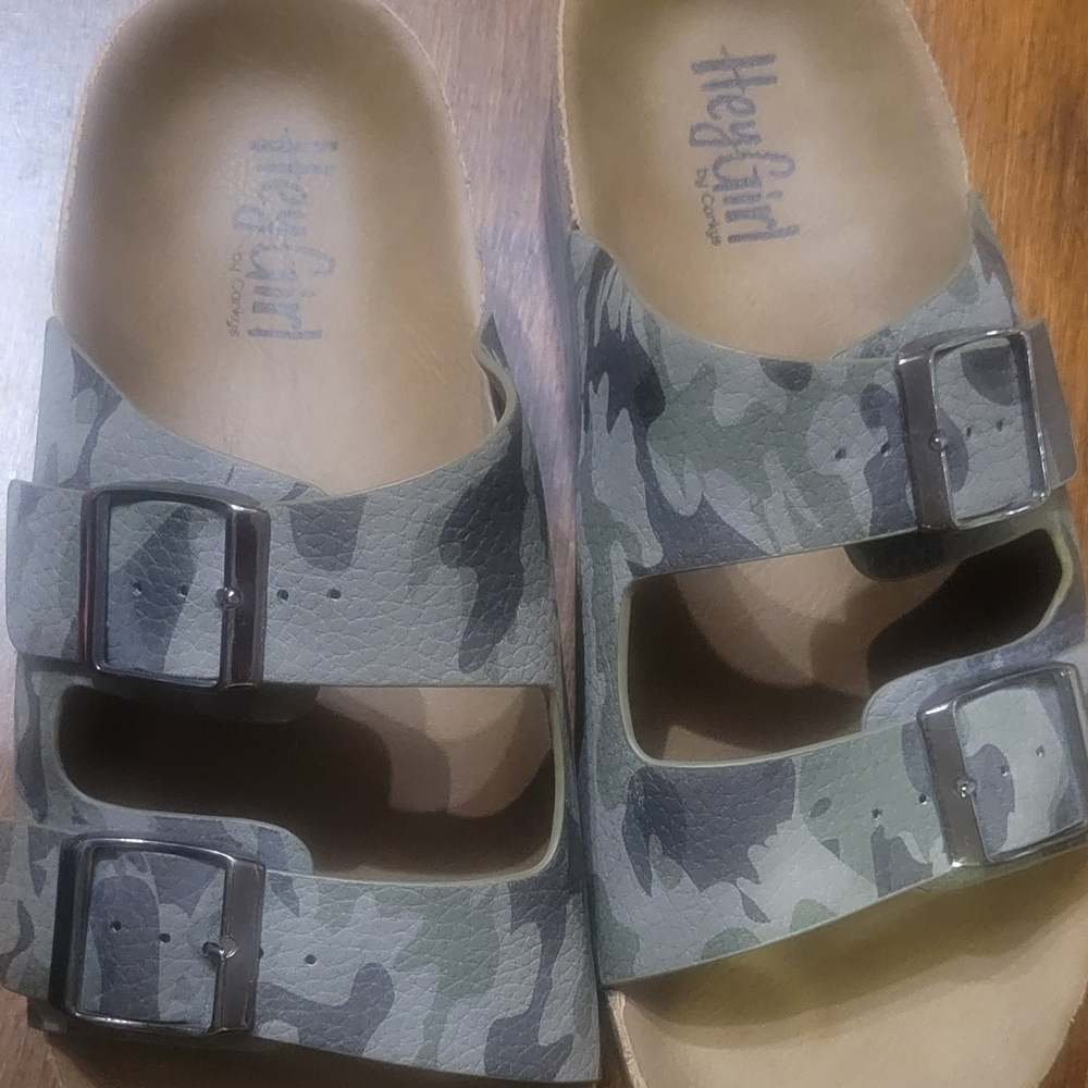 Corkys Womens Camo Sandals with Buckles